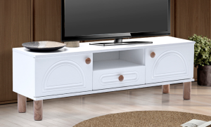 Aslan Bohem Beyaz Tv Sehpası TN0340