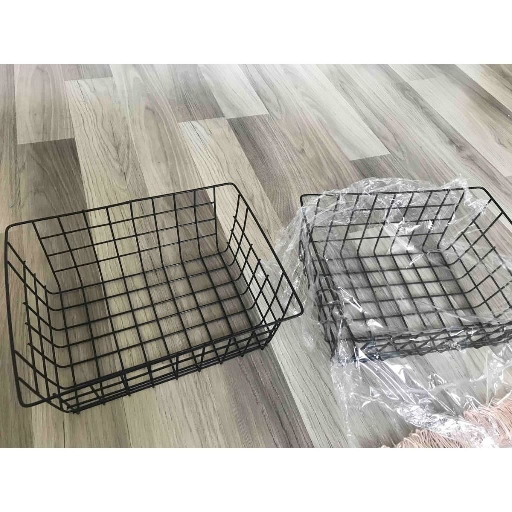 MD Black Metal Multi-purpose Basket Organiser