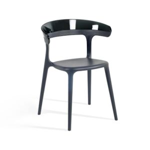 Luna Füme Transparan - Antrasit Mutfak Sandalyesi PPT1248