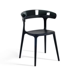 Luna Füme Transparan - Siyah Mutfak Sandalyesi PPT1253