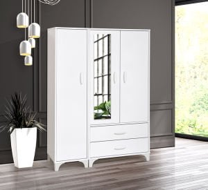 Vera 3 Kapılı Beyaz Dolap TN1257