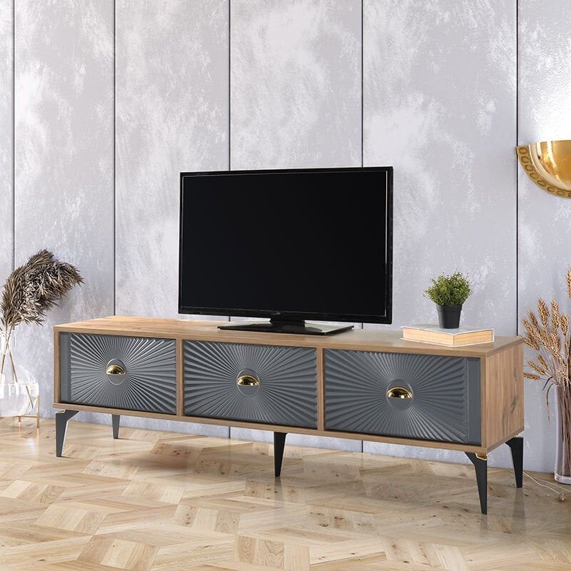 Güneş Atlantik Çam-Ceviz TV Sehpası TN0348