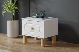 Carina Bohem Komodin - Beyaz TN0248