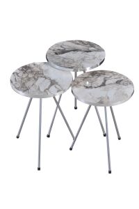 MD Gümüş Metal Zigon Efes Beyaz 3'lü