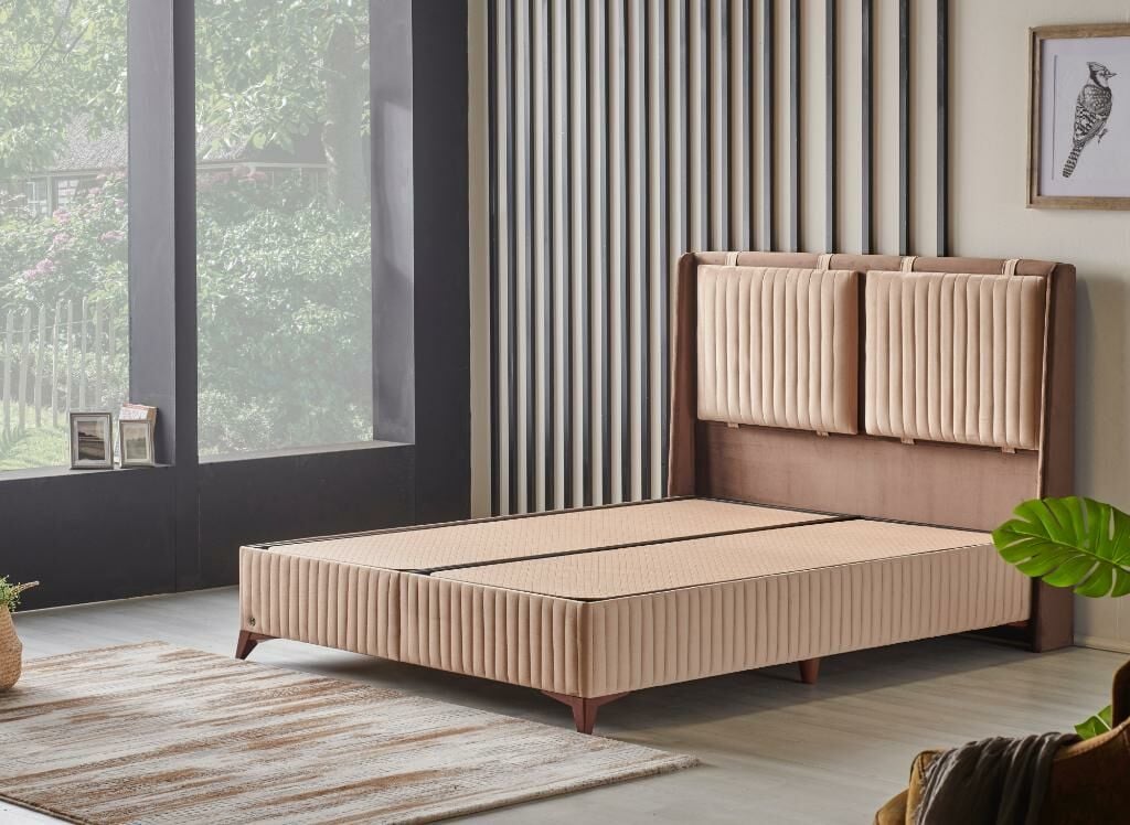MD Therapy XL 120x200 Single Divan Base and Headboard Set CB1413