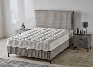 Comfort Gri 90 x 190 Tek Kişilik Yatak, Baza, Başlık Seti CB3315