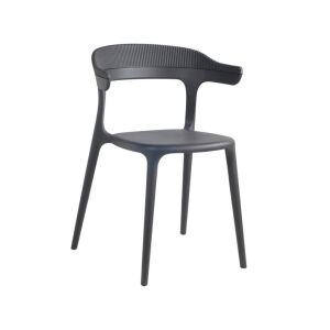 Luna Stripe Antrasit Mutfak Sandalyesi PPT1268