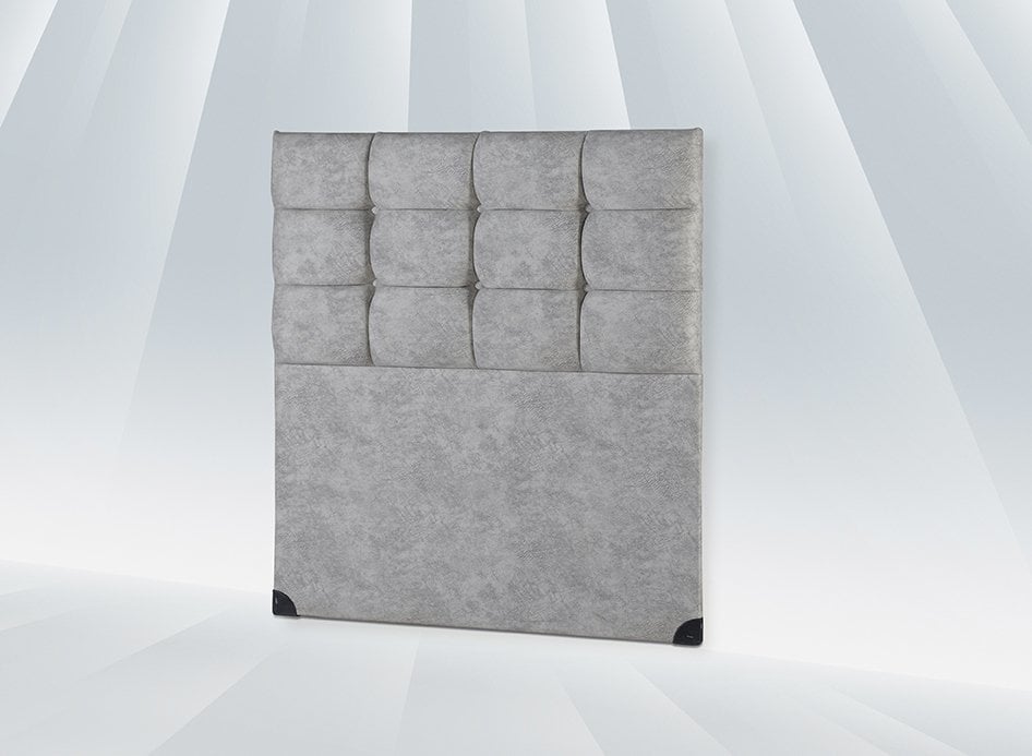 MD Elmas Cream 90x190 Solid Mattress, Divan Base, Headboard Set U201