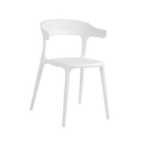 Luna Stripe Beyaz Mutfak Sandalyesi PPT1270