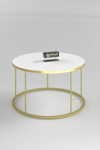 MD Gold Terra Sehpa Seti Beyaz 4'lü