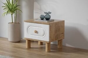 Carina Bohem Komodin - Atlantik Çam / Beyaz TN0264