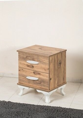 MD 2-Drawer Bedside Cabinet Atlantic Pine SHM117