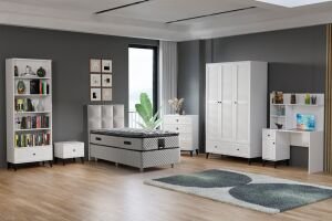Carina Naz Genç Odası Takımı - Beyaz TN0265