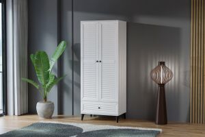 Carina Naz 2 Kapılı Dolap - Beyaz TN0268