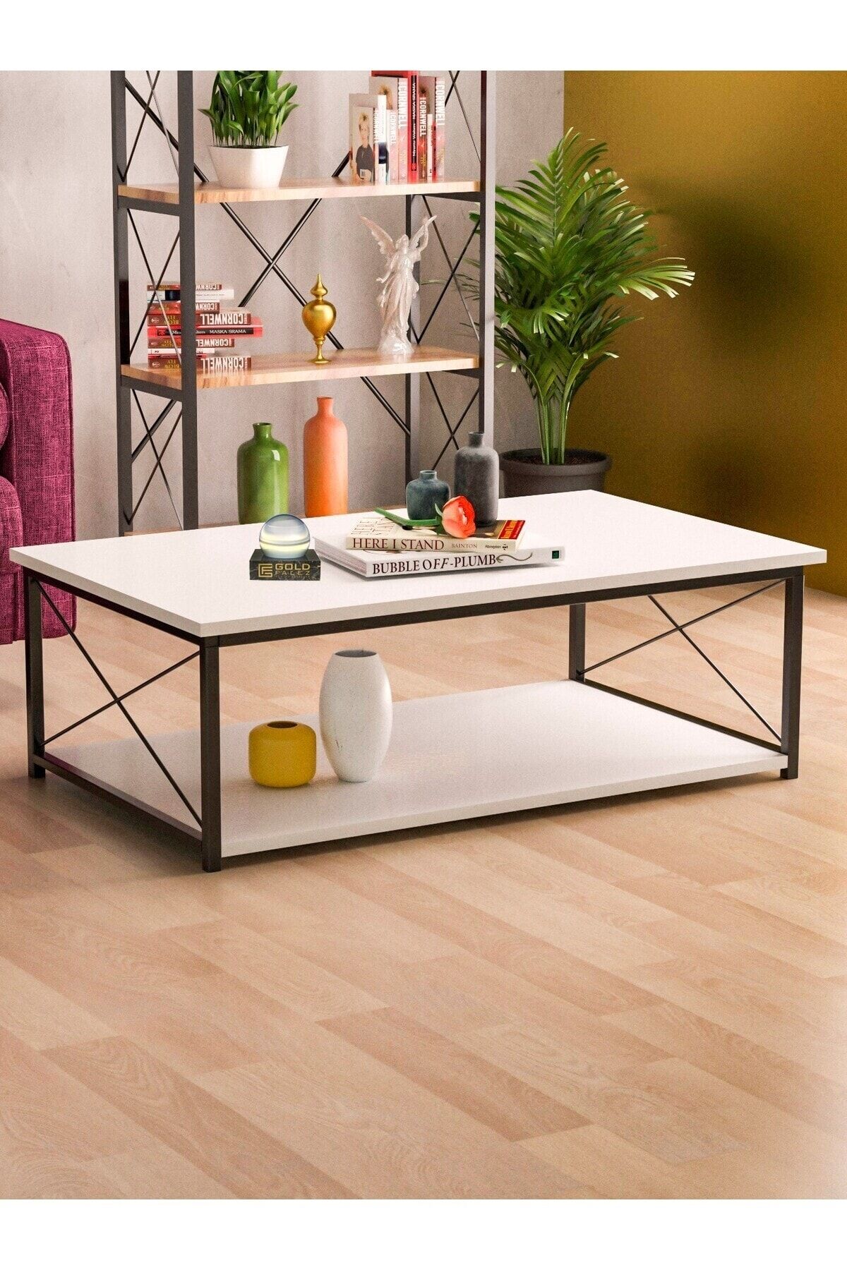 MD Double Orta Sehpa Beyaz 90x50 cm