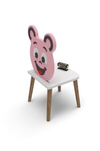 MD Happy Face Çocuk Sandalyesi Pembe