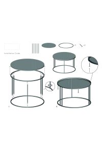 MD Special Orta Sehpa Ceviz Kahverengi 70 cm