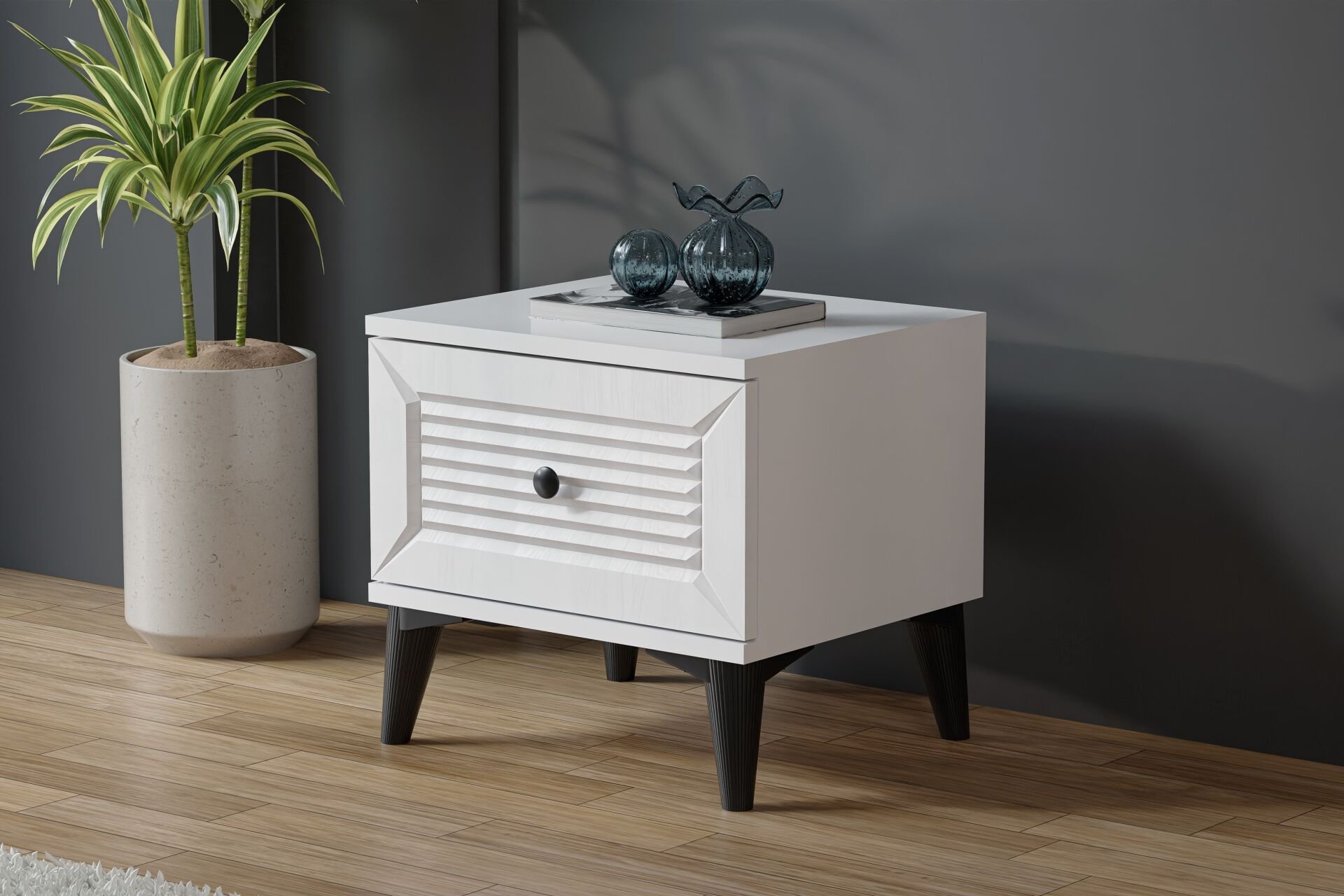 Carina Naz Komodin - Beyaz TN0272