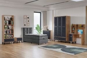 Carina Naz Genç Odası Takımı - Atlantik Çam / Antrasit TN0273