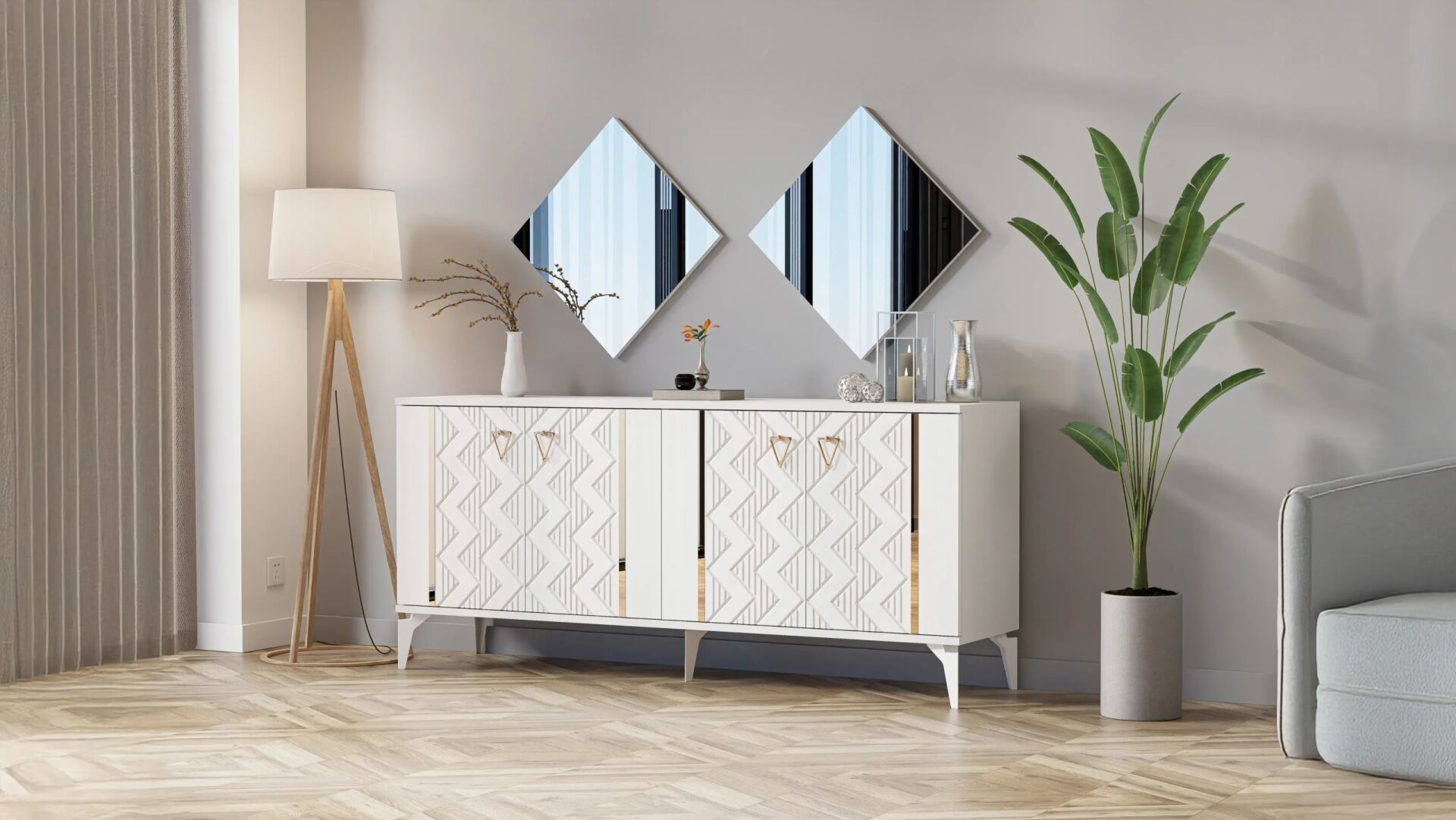 Emir White Console TN0375