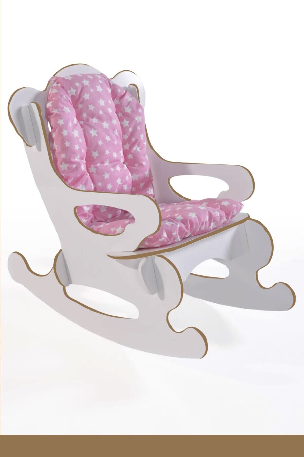 MD Rocking Children's Chair Pink Star