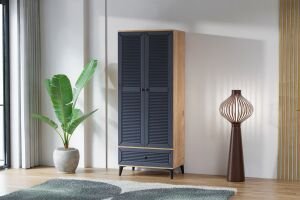 Carina Naz 2 Kapılı Dolap - Atlantik Çam / Antrasit TN0276