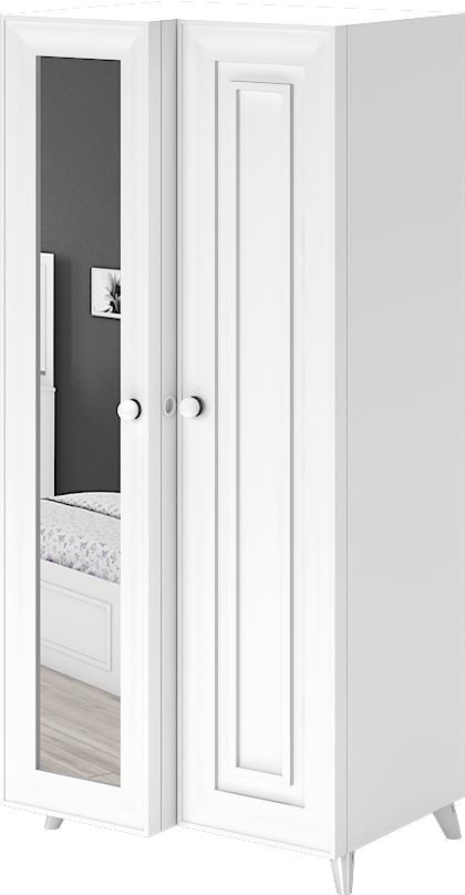 Helen 2 Kapılı Aynalı Dolap WD27020