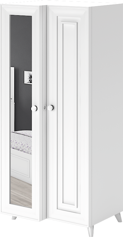 Helen 2 Kapılı Aynalı Dolap WD27020