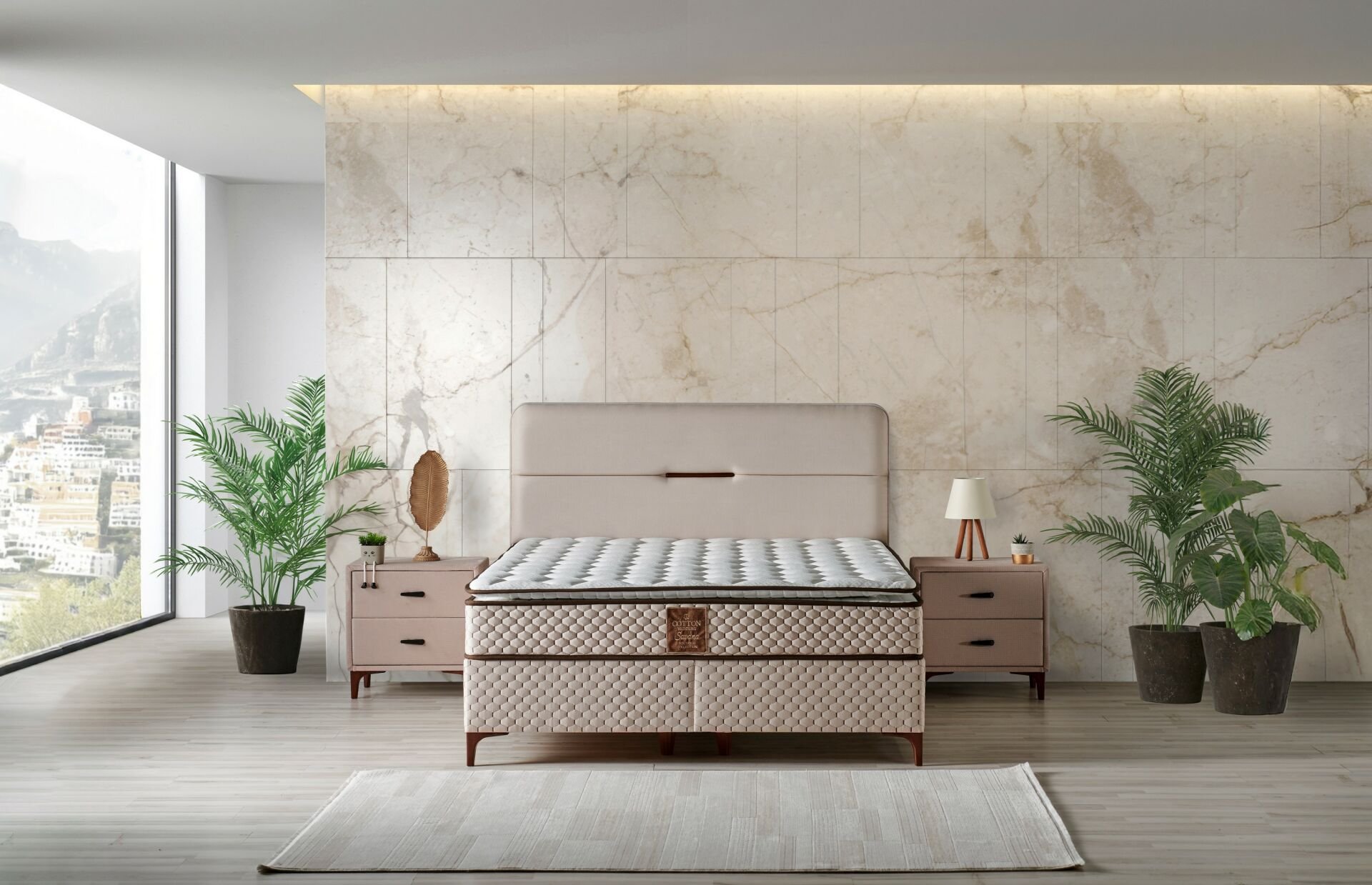 Loft 100 x 200 Tek Kişilik Yatak, Baza, Başlık Seti CB3317
