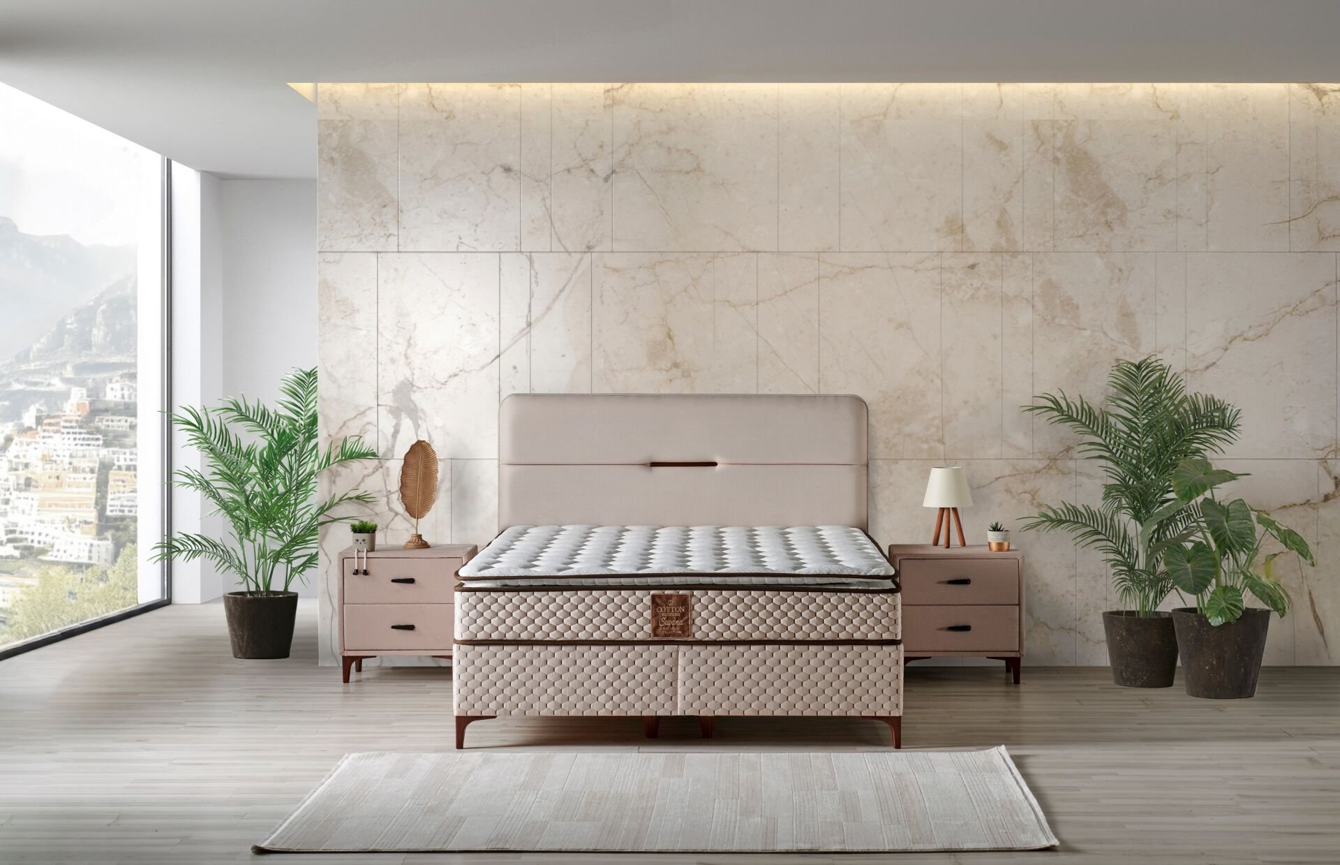 Loft 120 x 200 Tek Kişilik Yatak, Baza, Başlık Seti CB3317