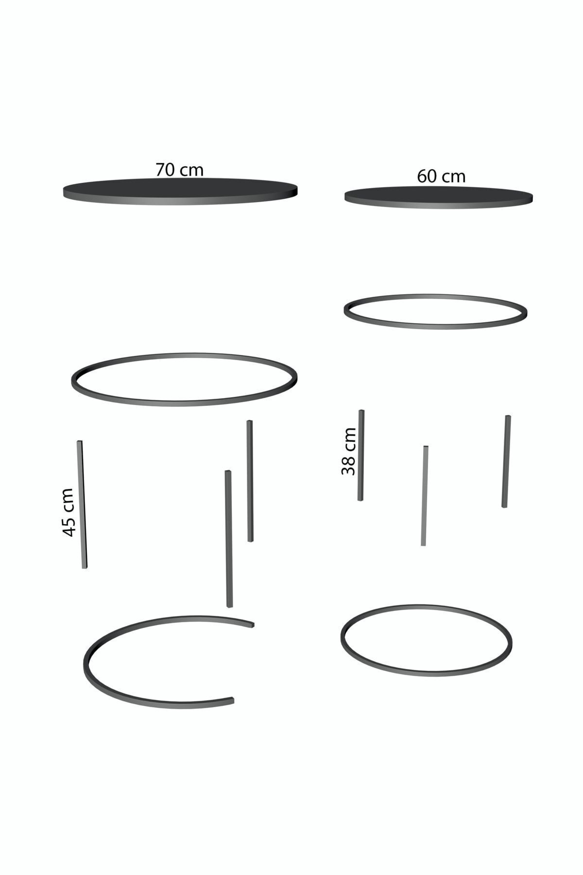 MD Special 2-Piece Coffee Table Efes White