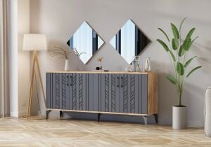 Konak Atlantik Çam-Antrasit Konsol TN0382