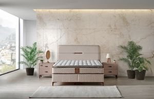 Loft 140 x 200 Çift Kişilik Yatak, Baza, Başlık Seti CB3317