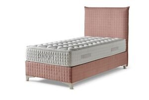 Comfort Pembe 90 x 190 Tek Kişilik Yatak, Baza, Başlık Seti CB3315