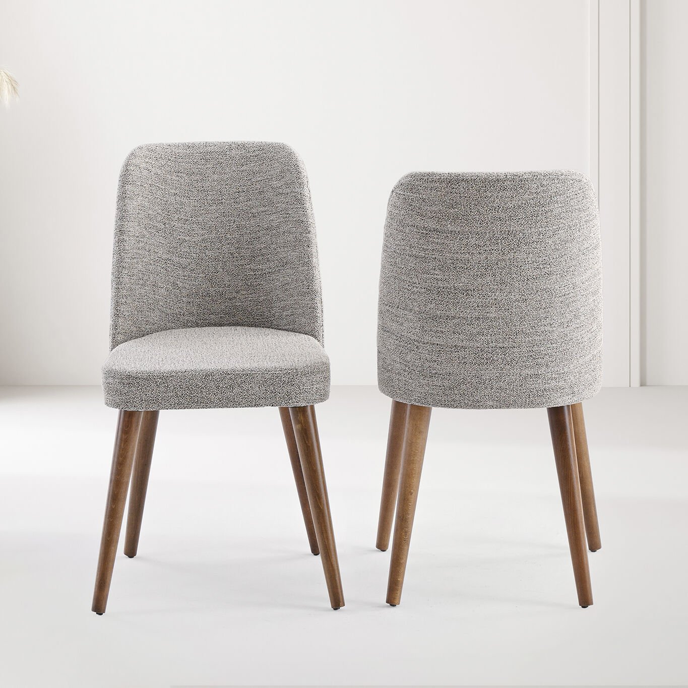 Mix Walnut Table & Kismet Chair & Kismet Bench Set HDR1438