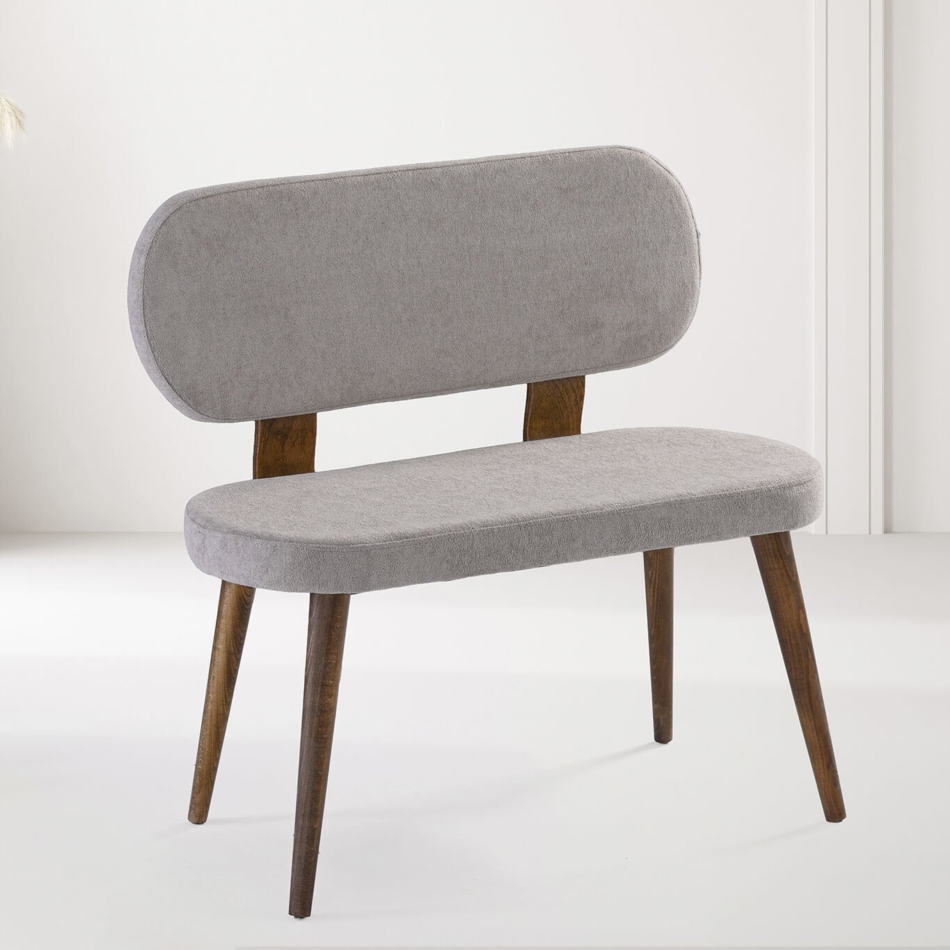 Mix Walnut Table & Kismet Chair & Kismet Bench Set HDR1438