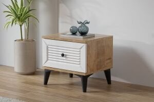 Carina Naz Komodin - Atlantik Çam / Beyaz TN0288