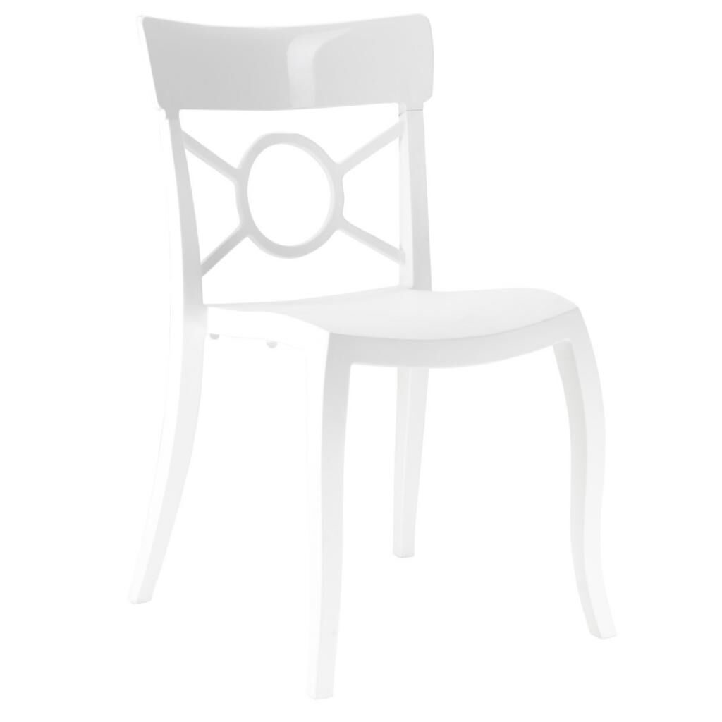 Opera-S Solid Beyaz - Beyaz Mutfak Sandalyesi PPT1297