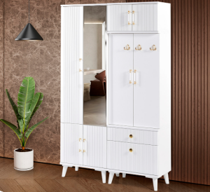 Ebruli Beyaz Portmanto TN0392