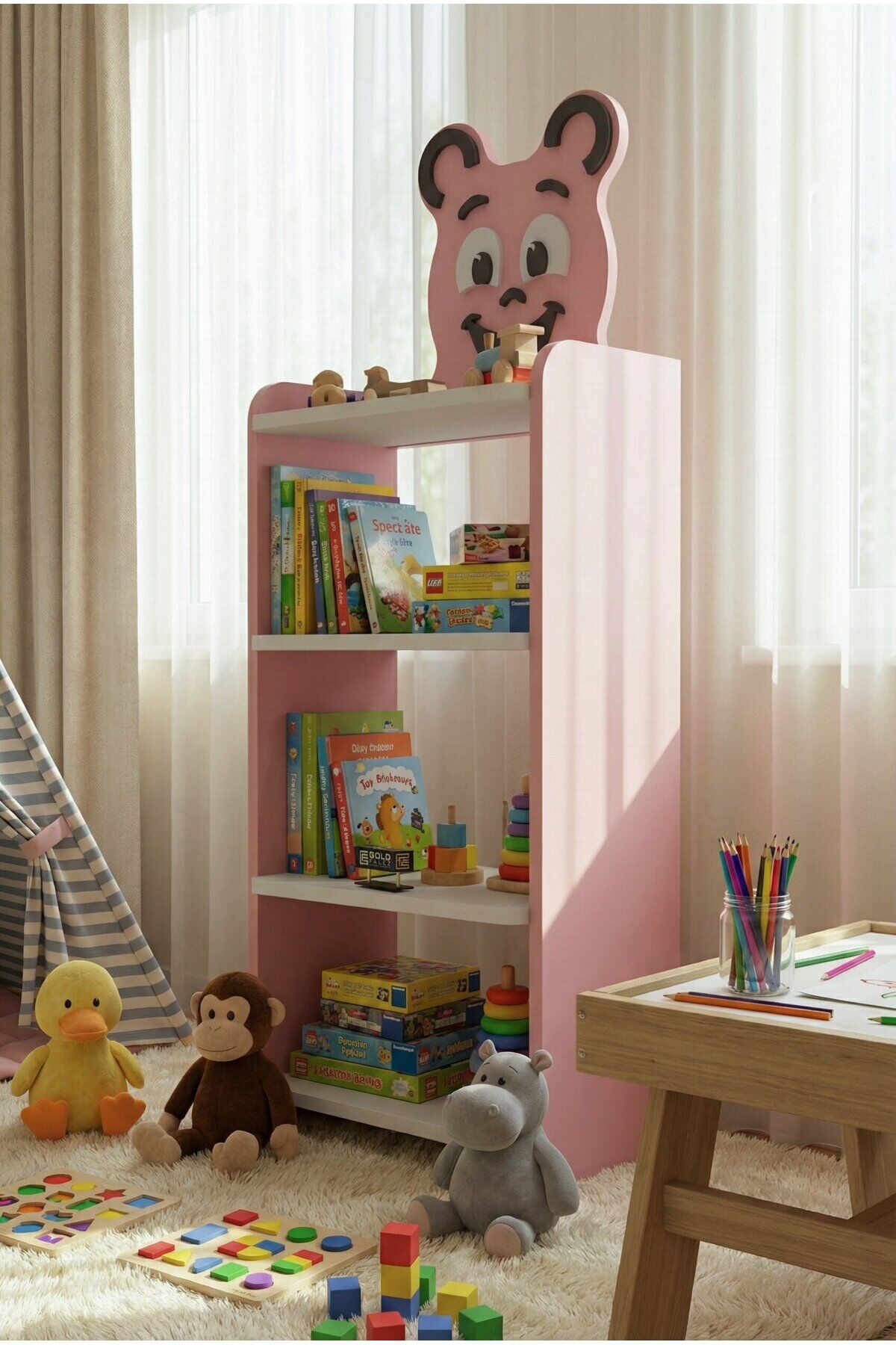 MD Happy Face Children's Furniture Set Pink