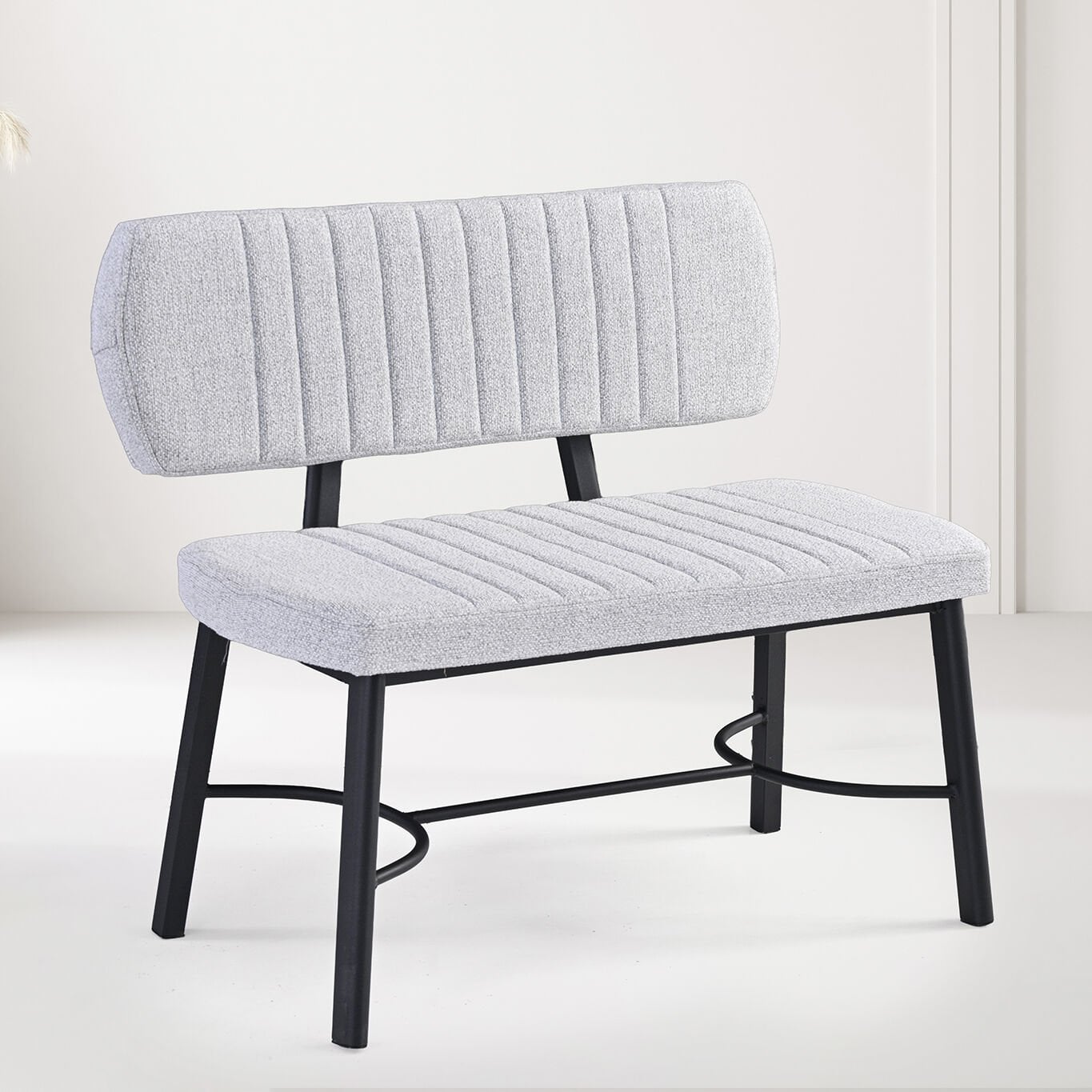 Mix Black Marble Table & Ceyda Chair & Ceyda Bench Set HDR1440