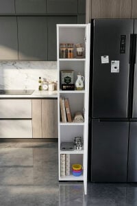 MD Çok Amaçlı Banyo Dolabı Beyaz 30 cm