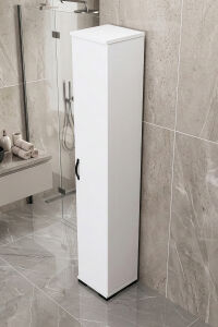 MD Çok Amaçlı Banyo Dolabı Beyaz 30 cm