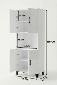 MD Mutfak Dolabı Suntalam Beyaz 70 cm