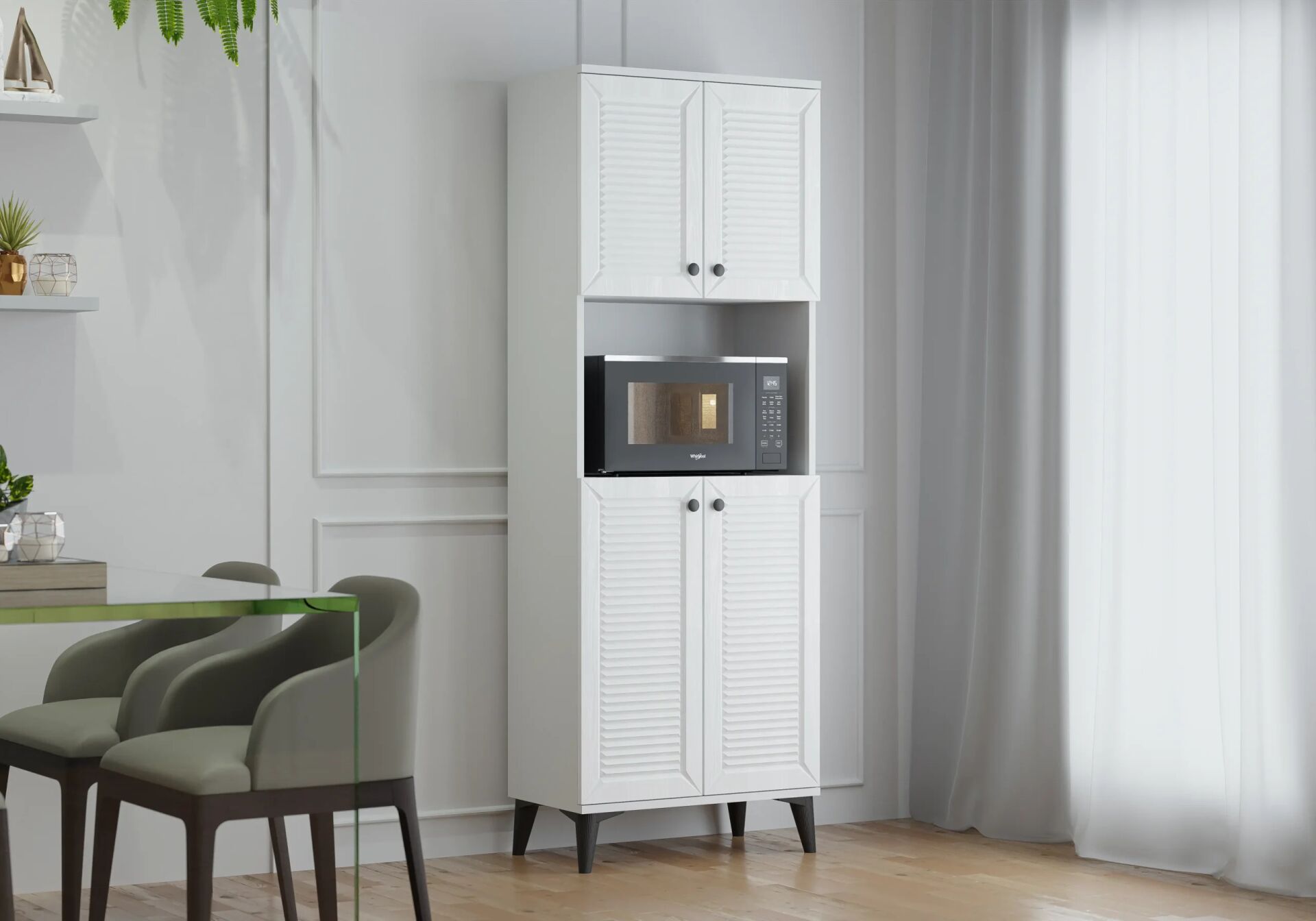 Naz Beyaz Fırın Dolabı TN0401