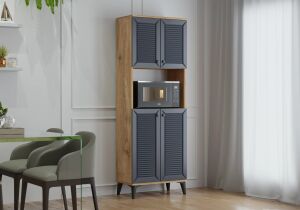 Naz Atlantik Çam-Antrasit Fırın Dolabı TN0402