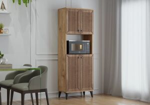 Naz Atlantik Çam-Ceviz Fırın Dolabı TN0403