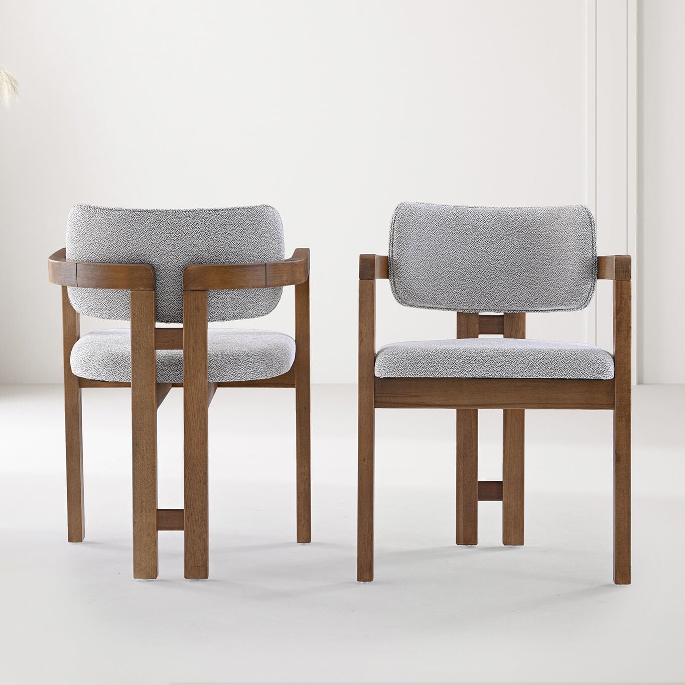 Polo Walnut Table & Otto Chair Set HDR1449