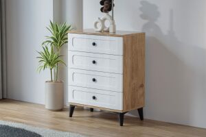 Carina Vintage Genç Odası Takımı - Atlantik Çam / Beyaz TN0305