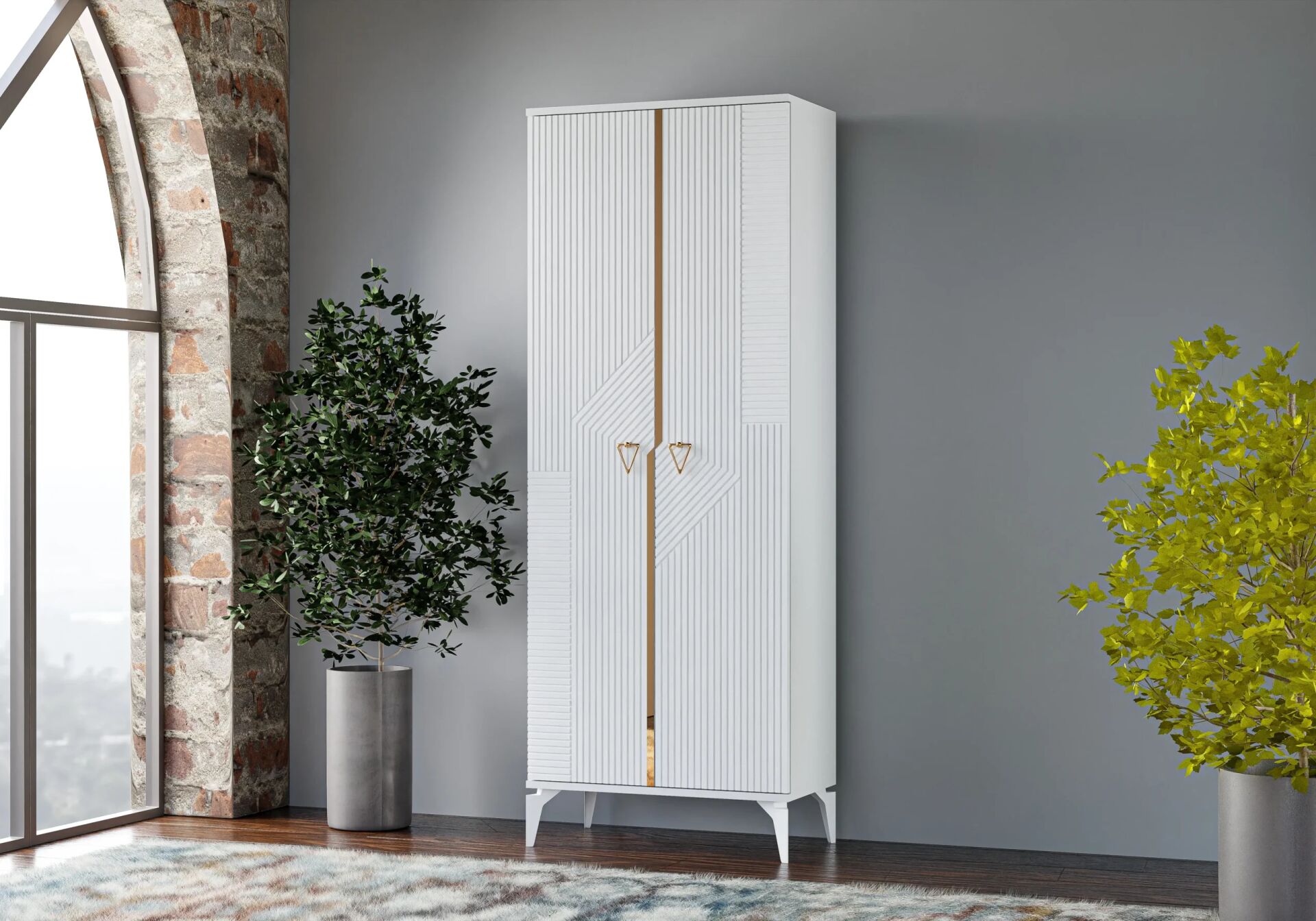 Alin Beyaz Çok Amaçlı Dolap TN0413